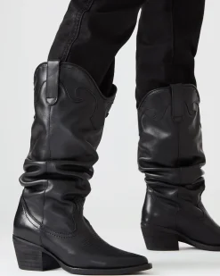 Stage Black Leather