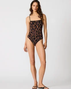 Static Leopard One Piece Swimsuit