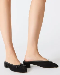 Steffi Mule Black Suede
