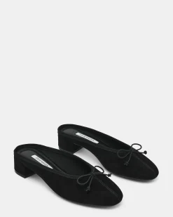 Steffi Mule Black Suede