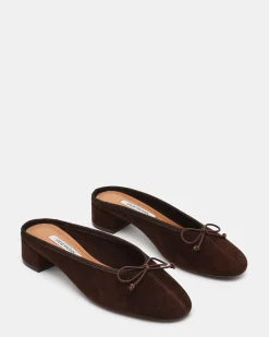 Steffi Mule Brown Suede
