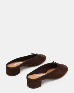 Steffi Mule Brown Suede