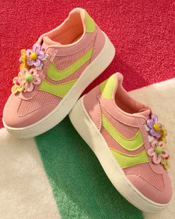 Toddlers' Jersey Lime/pink