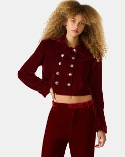 Tonia Blazer Red Velvet