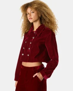 Tonia Blazer Red Velvet