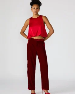 Tonia Pant Red Velvet