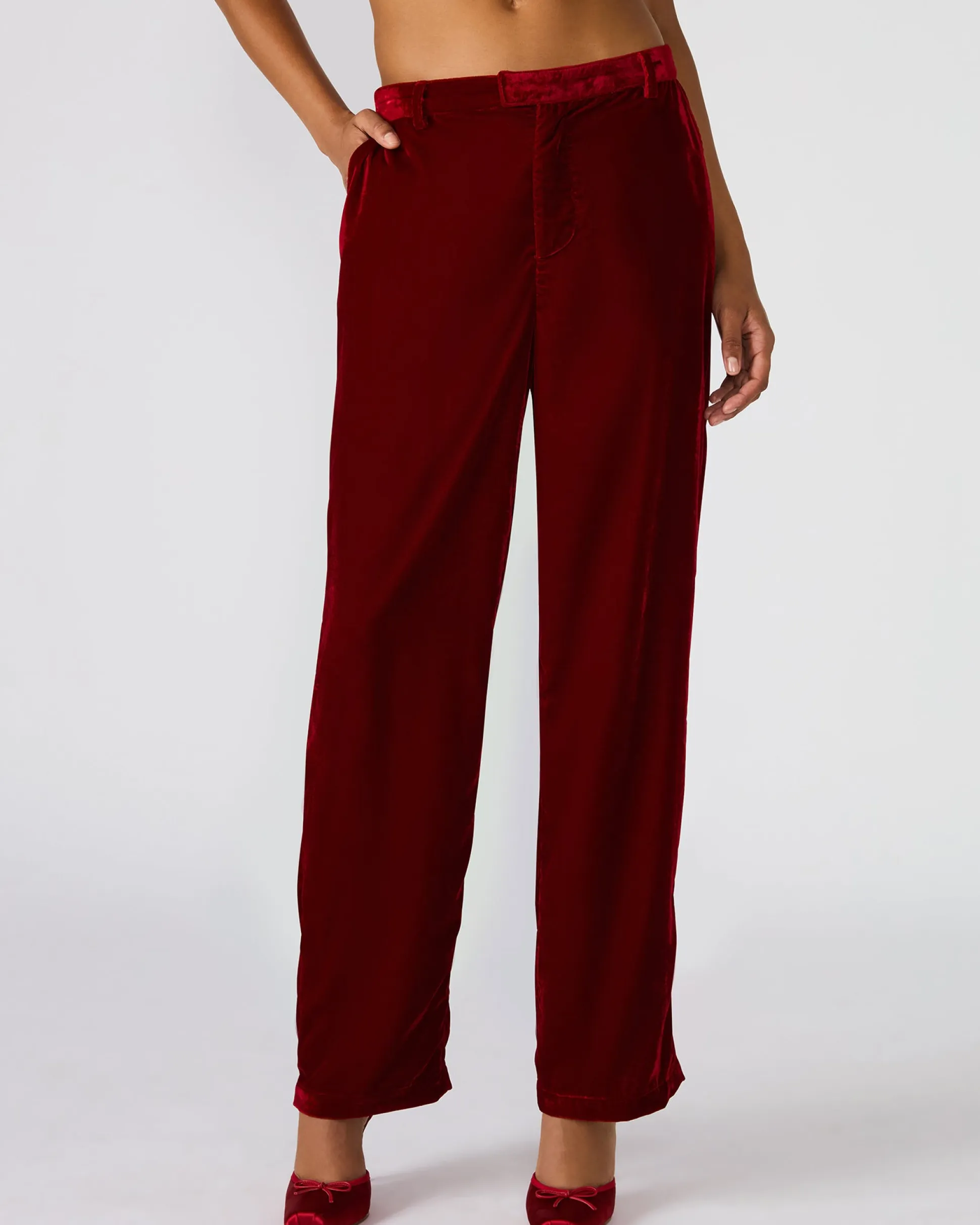 Tonia Pant Red Velvet