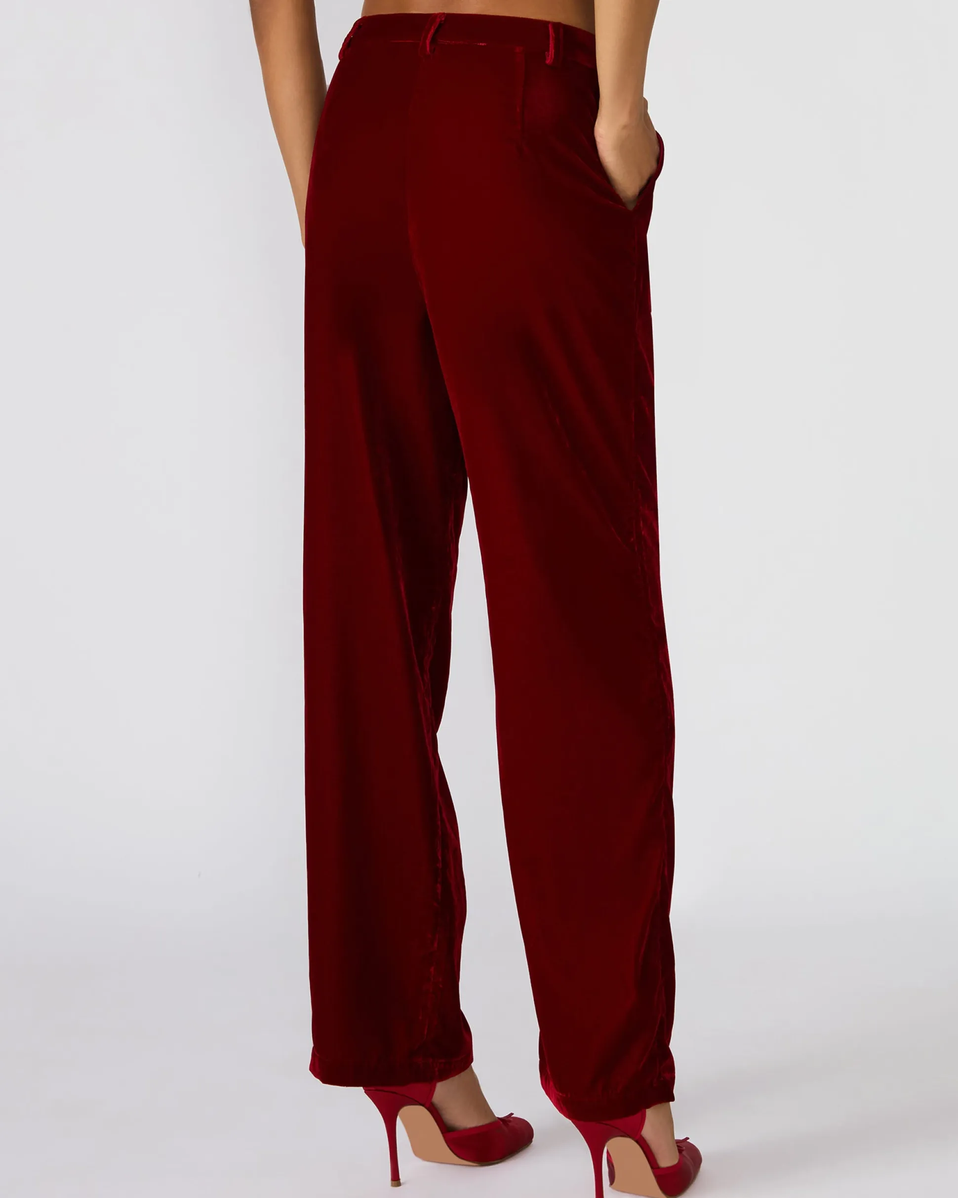 Tonia Pant Red Velvet