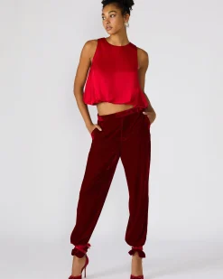 Tonia Pant Red Velvet