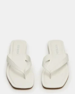 Trella White Leather