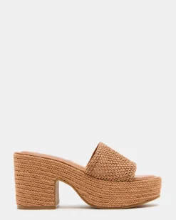 Trippy Cognac Raffia