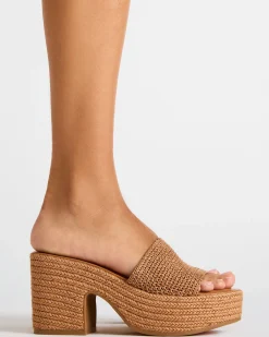 Trippy Cognac Raffia