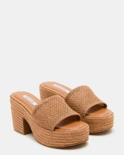 Trippy Cognac Raffia