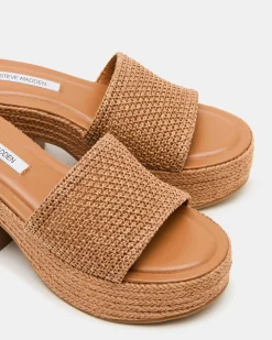 Trippy Cognac Raffia