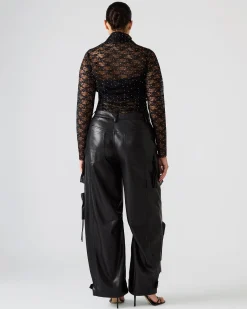 Vegan Leather Duo Pant Black