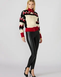 Vegan Leather Stirrup Black