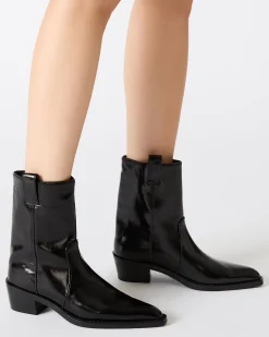 Vinny Black Leather
