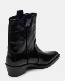 Vinny Black Leather