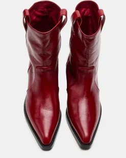 Vinny Red Leather