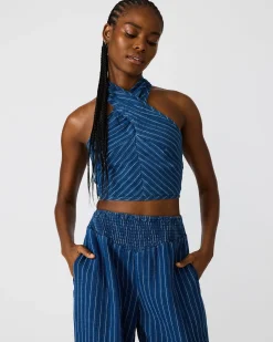 Winnie Top Mixed Indigo